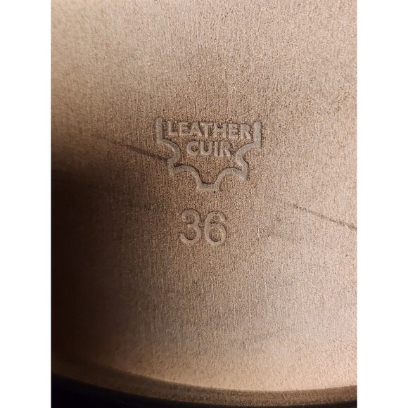 FREE PEOPLE Tennessee Over Knee Leather Boots Size US 7 Boho Hippie - Picture 8 of 14